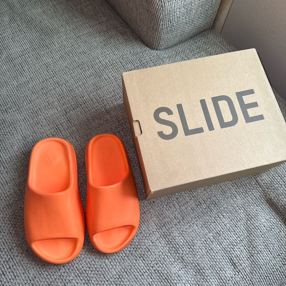 Kids Orange Slide Sandals
